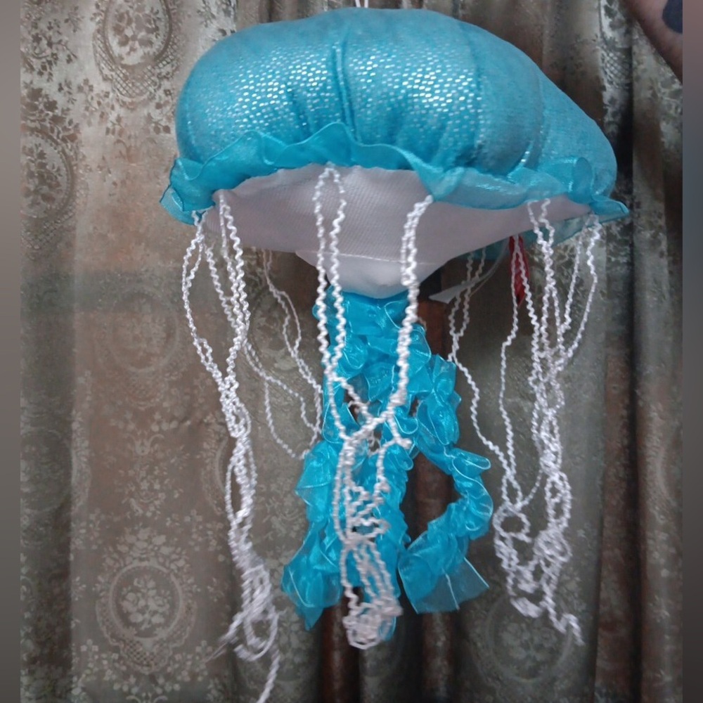 RARE 14” Fiesta hanging Jellyfish ocean plush stuffed animal toy zoo marine